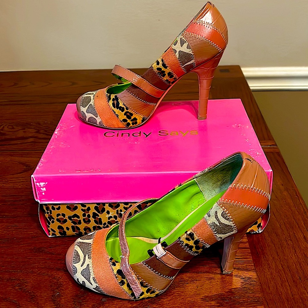 Cindy Says Stephanie Multi Tan Heel